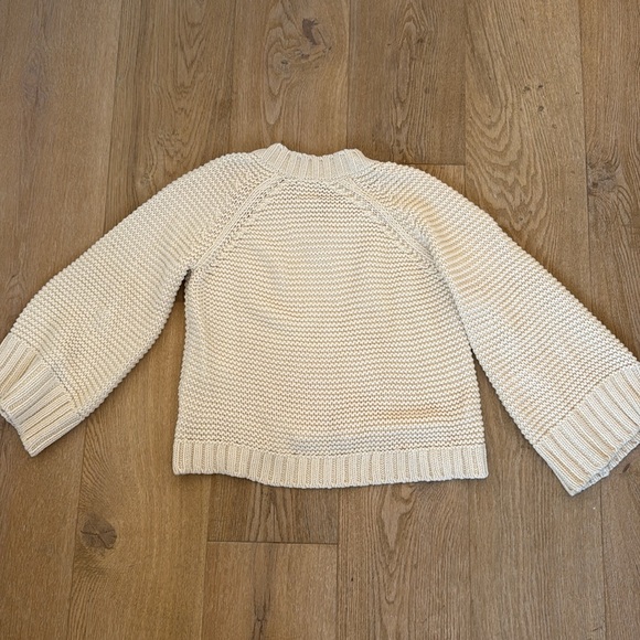 Anine Bing Crochet Cream V-Neck Sweater Size M - Picture 3 of 3